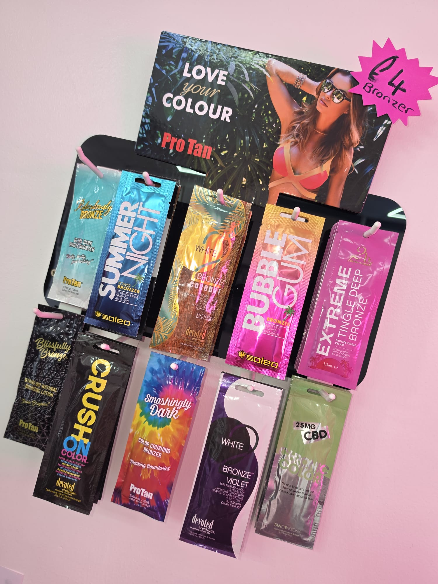 Pro Tan professional bronzer sachets
